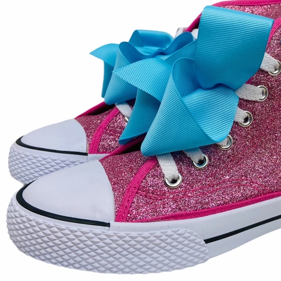 Jojo Siwa Hi Top Pink Glitter Sneakers - Picture 2 of 11